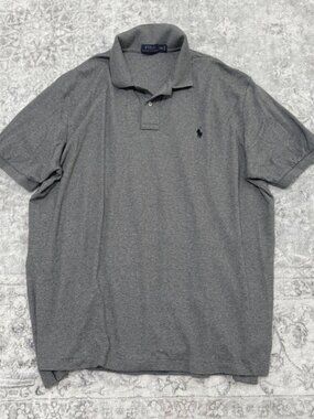 gray Polo Ralph Lauren shirt collared classic
